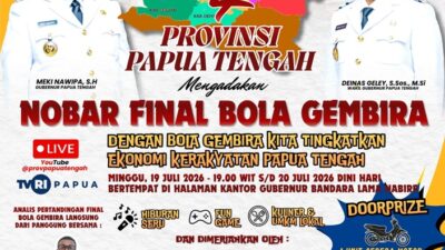 (HUT ke-4 Papua Tengah Digelar Lebih Awal, Ini Jadwal Lengkap Acara dan Hadiah 4 Motor)
