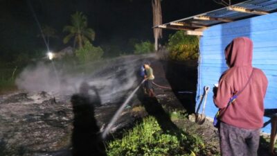 (Kebakaran Lahan Gambut Hebohkan Nabire, Setelah Kalibobo Giliran Bumi Wonorejo, Diduga Sengaja Dibakar OTK)