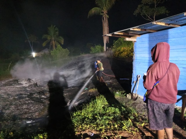(Kebakaran Lahan Gambut Hebohkan Nabire, Setelah Kalibobo Giliran Bumi Wonorejo, Diduga Sengaja Dibakar OTK)