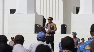 (Apel Gabungan di Paniai, Kapolres Soroti Pengelolaan Dana Desa)
