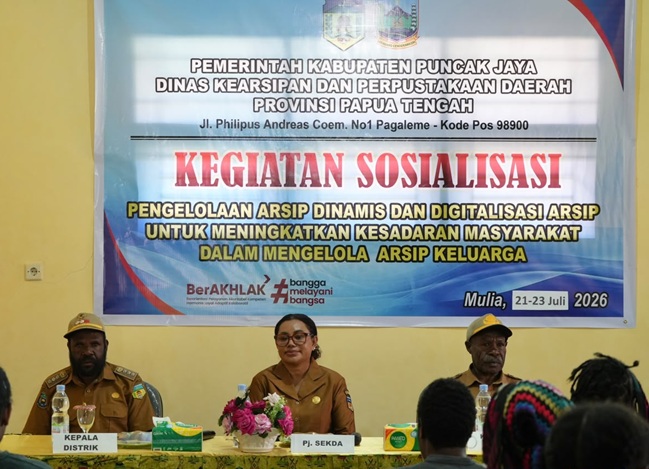 Jangan Sampai Hilang! Pemkab Puncak Jaya Ingatkan Pentingnya Menjaga Arsip Keluarga