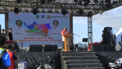 (HUT Ke-4 Papua Tengah Dimulai: Jalan Santai hingga Lomba Yospan Warnai Perayaan)