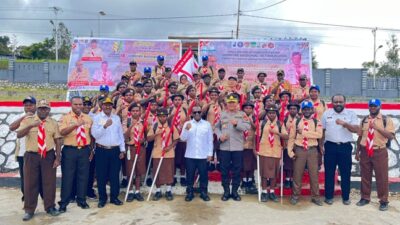 (Kontingen Pramuka Deiyai Resmi Dilepas ke Jambore Nasional 2026, Ini Harapan Bupati)