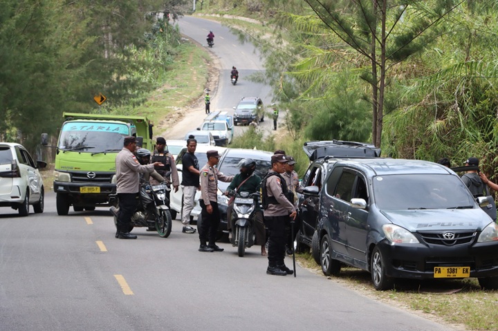 (Jelang HUT ke-81 RI, Polres Paniai Gencarkan Patroli dan Razia, Ini Sasaran Utamanya)