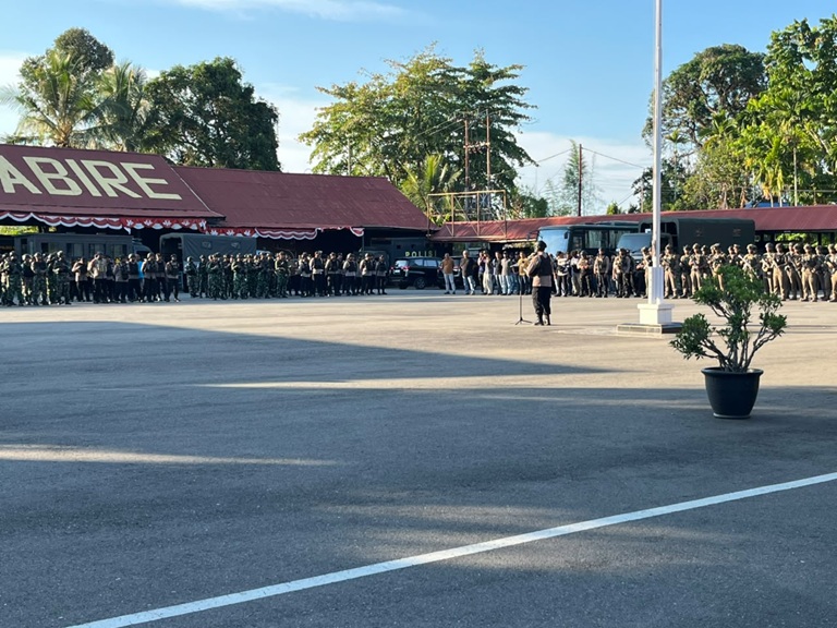 (Polda Papua Tengah Siagakan 730 Personel Gabungan untuk Pengamanan Aksi KNPB di Nabire)
