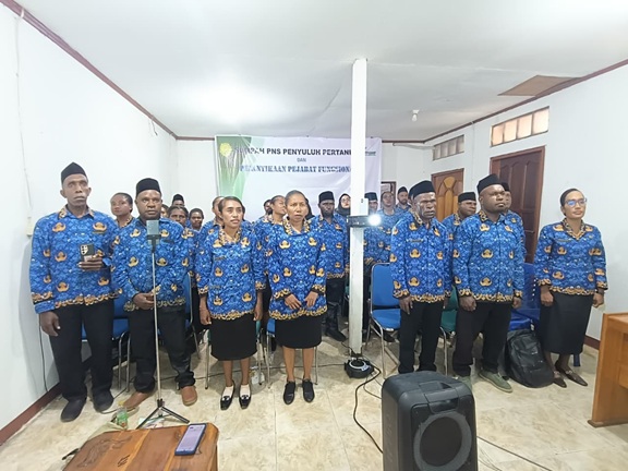 (38 Penyuluh Pertanian Papua Tengah Resmi Disumpah, Siap Kawal Program Pertanian Nasional)