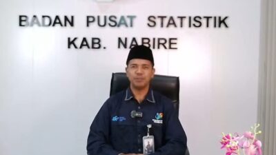 (Kepala Badan Pusat Statistik (BPS) Kabupaten Nabire, Dio Benuvin Perkasa Ginting, SST)