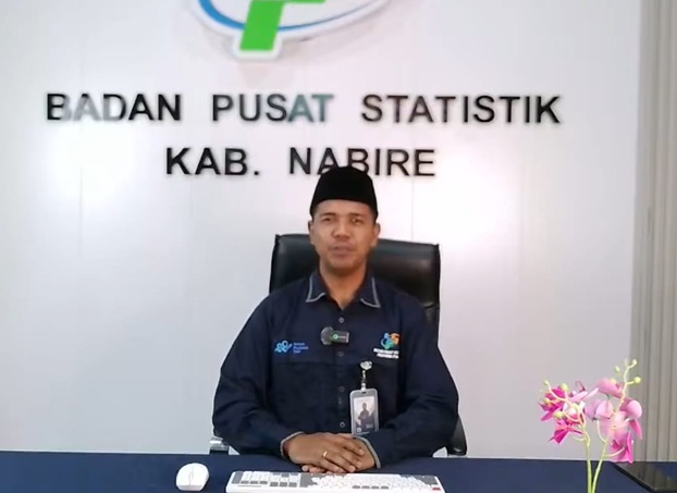 (Kepala Badan Pusat Statistik (BPS) Kabupaten Nabire, Dio Benuvin Perkasa Ginting, SST)