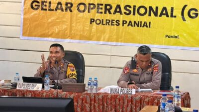 (Tingkatkan Kamtibmas, Polres Paniai Gelar Evaluasi Kinerja Seluruh Jajaran)