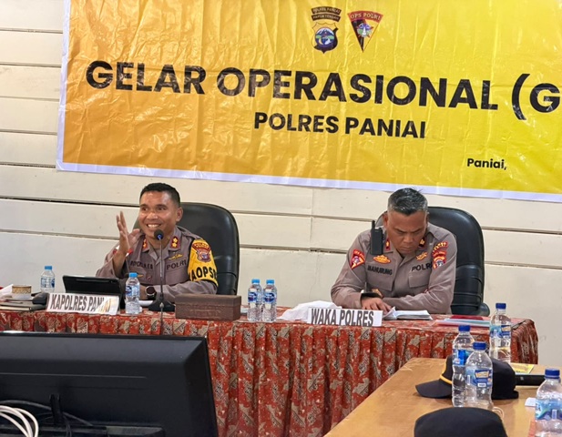 (Tingkatkan Kamtibmas, Polres Paniai Gelar Evaluasi Kinerja Seluruh Jajaran)