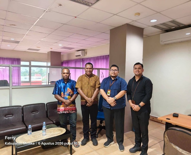 (Tingkatkan Kepatuhan Pajak, DPMK Deiyai Perkuat Sinergi dengan Kantor Pajak Pratama Timika)