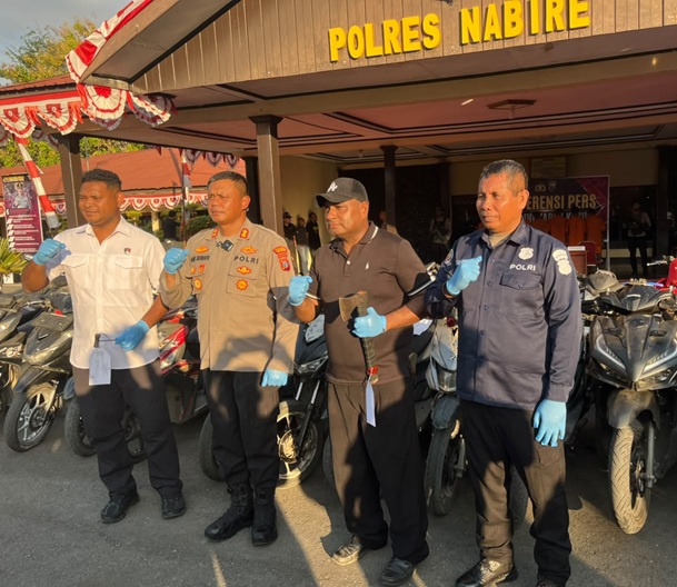 (Geng Kapak Diringkus, 62 Motor Berhasil Diamankan, Polisi Minta Warga Nabire Cek Kendaraannya)