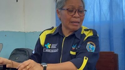 (Kepala Bidang Pencegahan dan Pengendalian Penyakit (P2P) Dinas Kesehatan Kabupaten Nabire, Agustina Elvin, S.Kep., Ns)