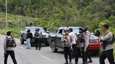 (Patroli Jarak Jauh Polres Dogiyai Sasar Jalan Trans Nabire-Enaro, Situasi Aman)