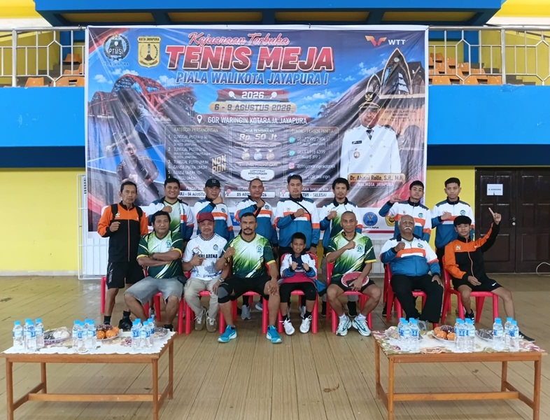 (PTMSI Nabire Raih Dua Medali Perunggu di Turnamen Wali Kota Jayapura 2026)