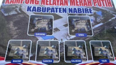 (Kampung Nelayan Merah Putih Dibangun di 6 Lokasi Nabire, Siriwini Jadi Proyek Perdana)