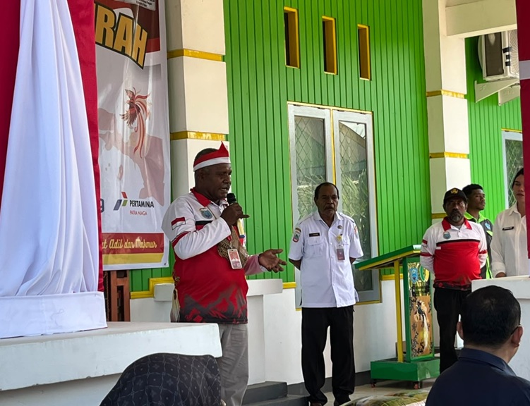 (Gerakan Pangan Murah Nabire, Beras Premium Disubsidi Rp2.000 per Kilogram)