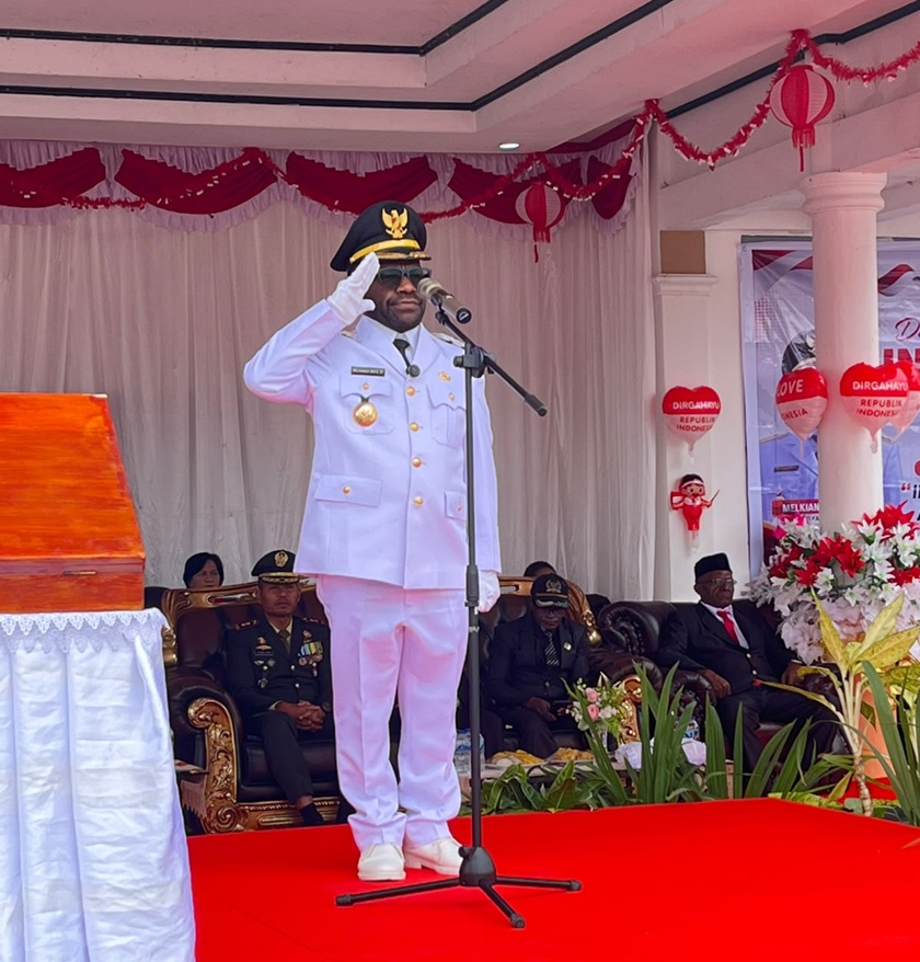 (HUT ke-81 RI di Deiyai, Bupati Mote: Semangat Kemerdekaan Harus Diterjemahkan dalam Pembangunan)