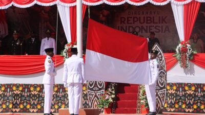 (HUT ke-81 RI di Paniai Berlangsung Khidmat, Semangat Kemerdekaan Ternyata Sampai ke Bibida)