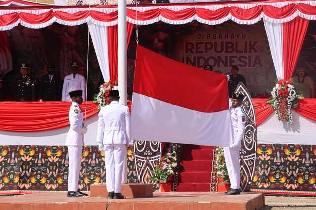 (HUT ke-81 RI di Paniai Berlangsung Khidmat, Semangat Kemerdekaan Ternyata Sampai ke Bibida)