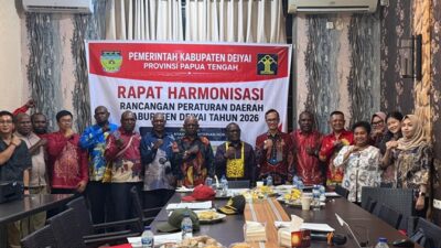 (Pemkab Deiyai Bahas Dua Raperda Strategis, Ada Aturan Miras dan Modal Bank Papua)