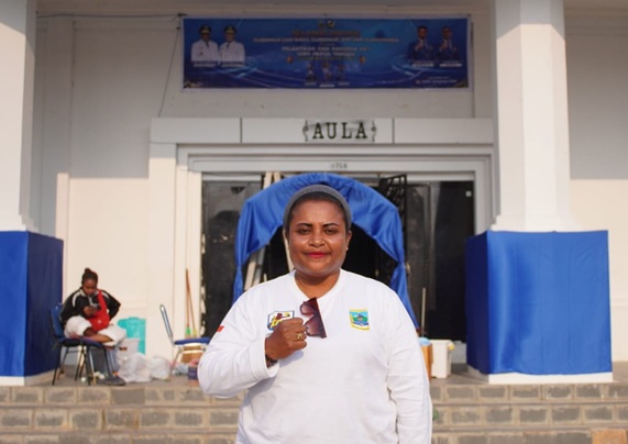 (Sekretaris DPD I KNPI Provinsi Papua Tengah terpilih, Clarce Levina Wambrauw)