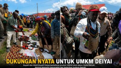 (Bupati dan Wabup Deiyai Dukung UMKM Lewat Belanja Produk Lokal di Pesta Rakyat)