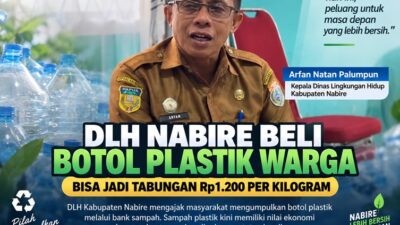 (DLH Nabire Beli Botol Plastik Warga, Bisa Jadi Tabungan Rp1.200 per Kilogram)