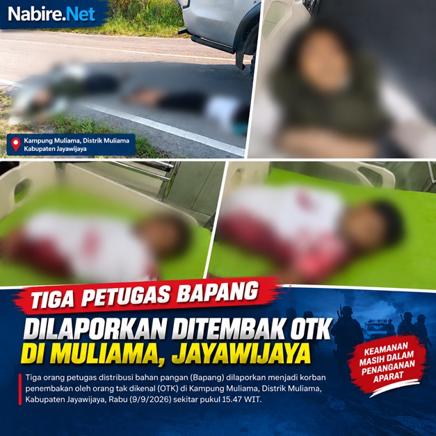 (Tiga Petugas Bapang Dilaporkan Ditembak OTK di Muliama Jayawijaya)