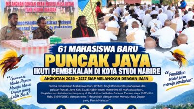 (61 Mahasiswa Baru Puncak Jaya Ikuti Pembekalan di Kota Studi Nabire)