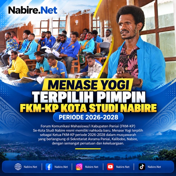 (Menase Yogi Terpilih Pimpin FKM-KP Kota Studi Nabire Periode 2026-2028)