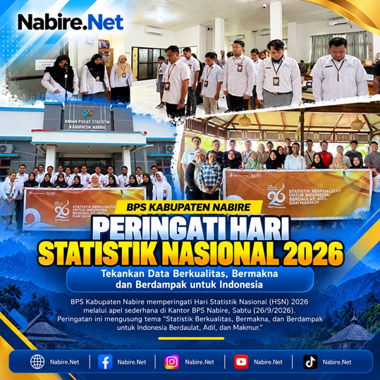 (Insan BPS Nabire Peringati Hari Statistik Nasional 2026, Soroti Pentingnya Data untuk Kebijakan)