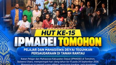 (HUT ke-15 IPMADEI Tomohon, Mahasiswa Deiyai Teguhkan Persaudaraan di Tanah Rantau)