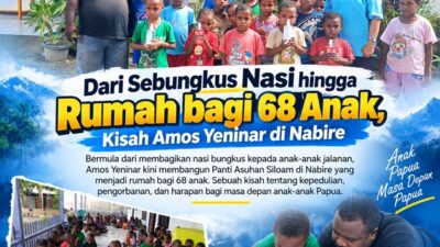 (Dari Sebungkus Nasi hingga Rumah bagi 68 Anak, Kisah Amos Yeninar di Nabire)