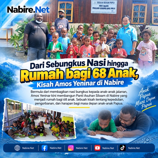 (Dari Sebungkus Nasi hingga Rumah bagi 68 Anak, Kisah Amos Yeninar di Nabire)