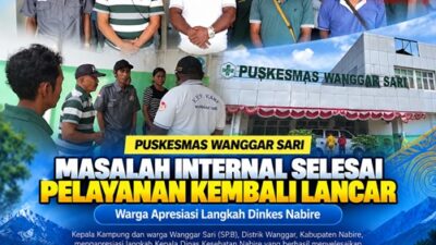 (Dinkes Nabire Selesaikan Persoalan Internal Puskesmas Wanggar Sari)