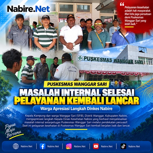 (Dinkes Nabire Selesaikan Persoalan Internal Puskesmas Wanggar Sari)