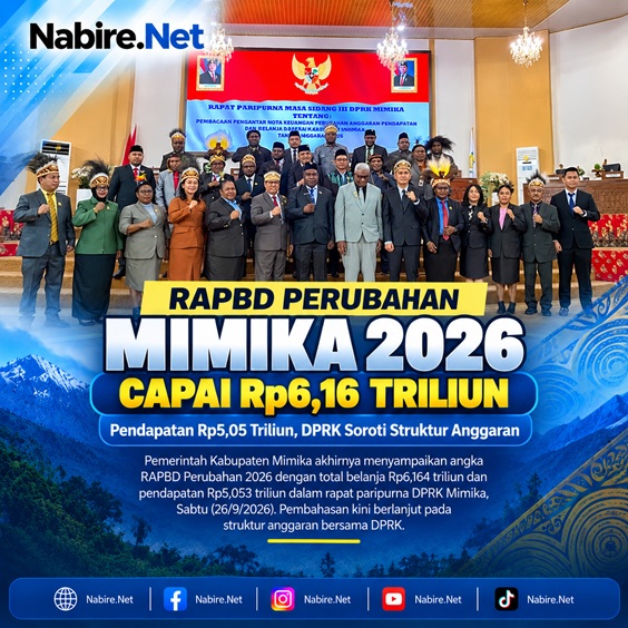 (RAPBD Perubahan Mimika 2026 Capai Rp6,16 Triliun, DPRK Soroti Struktur Anggaran)
