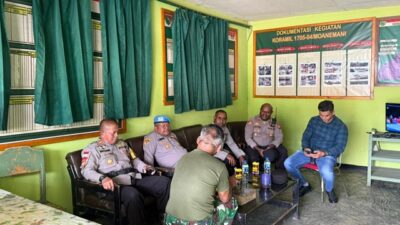 (Jelang Kunjungan Gubernur Papua Tengah, Polres dan Koramil Moanemani Bahas Kesiapan Keamanan)
