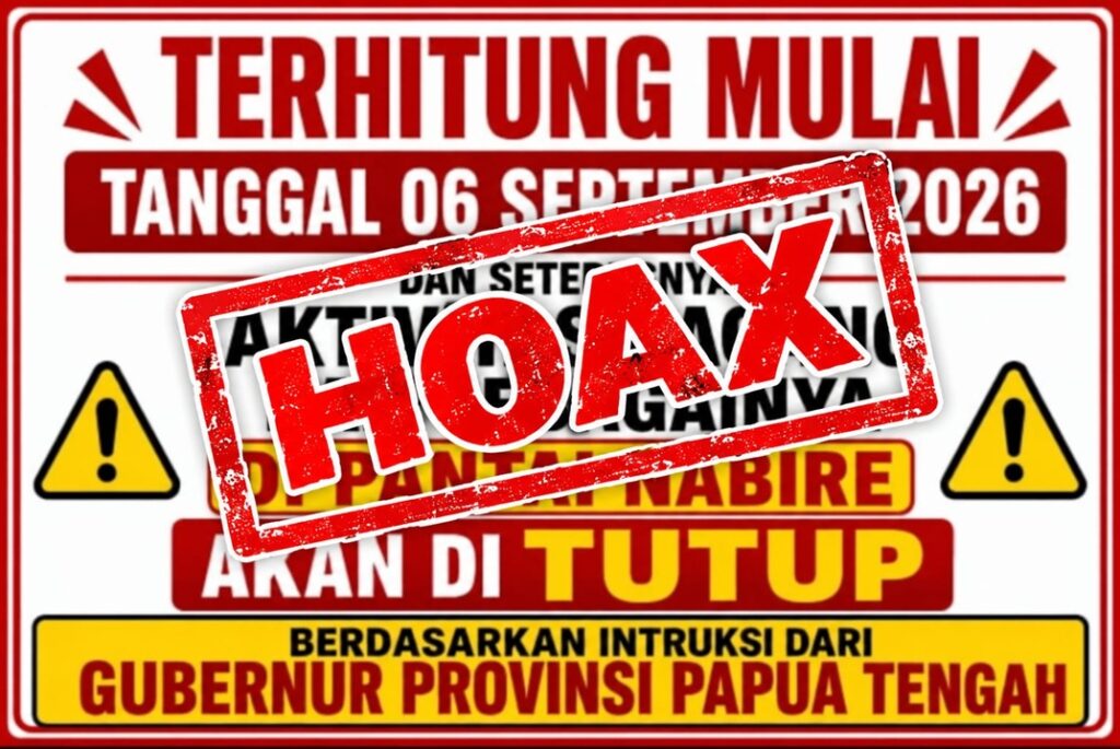 (Larangan Aktivitas Dagang di Pantai Nabire Bukan Instruksi Gubernur Papua Tengah)