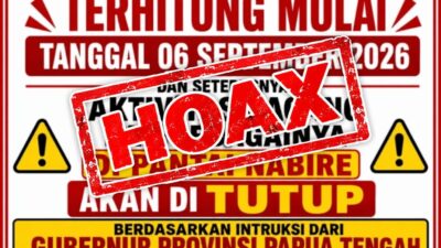 (Larangan Aktivitas Dagang di Pantai Nabire Bukan Instruksi Gubernur Papua Tengah)