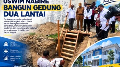 (USWIM Nabire Bangun Gedung Dua Lantai, Tampung 3.286 Mahasiswa Aktif)