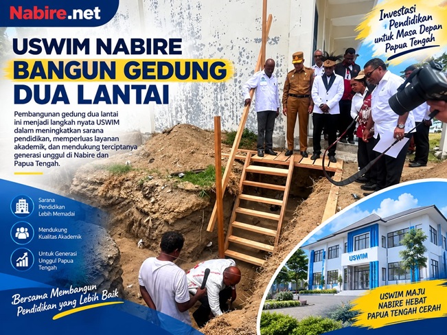 (USWIM Nabire Bangun Gedung Dua Lantai, Tampung 3.286 Mahasiswa Aktif)