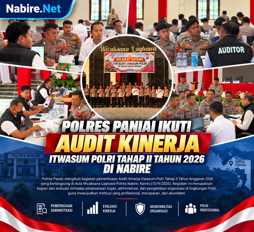 (Polres Paniai Jalani Audit Kinerja Itwasum Polri Tahap II Tahun 2026)