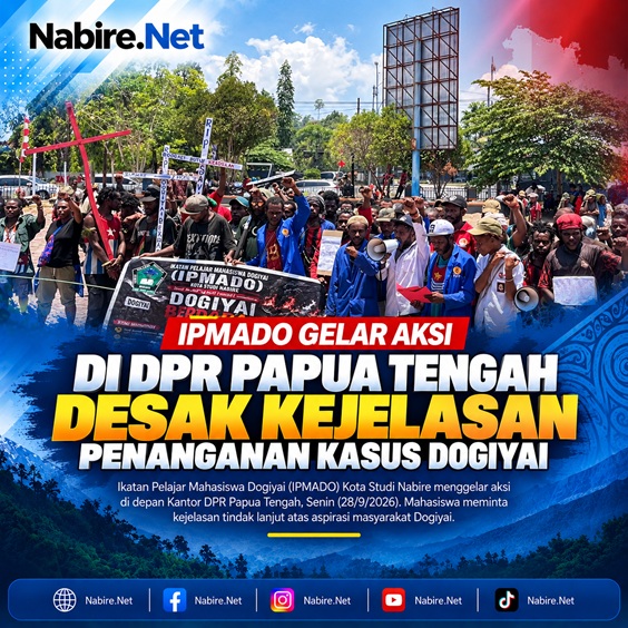 (IPMADO Gelar Aksi di DPR Papua Tengah, Desak Kejelasan Penanganan Kasus Dogiyai)
