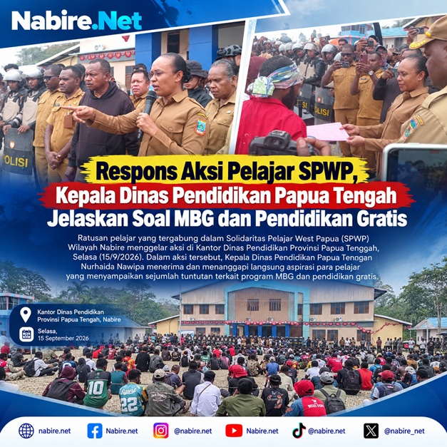 (Respons Aksi Pelajar SPWP, Kepala Dinas Pendidikan Papua Tengah Jelaskan Soal MBG dan Pendidikan Gratis)