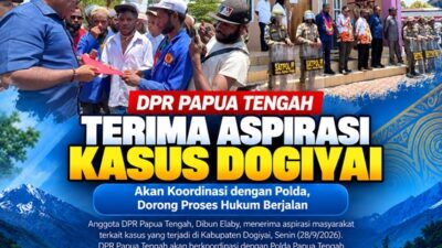 (DPR Papua Tengah Terima Aspirasi Kasus Dogiyai, Akan Koordinasi dengan Polda)