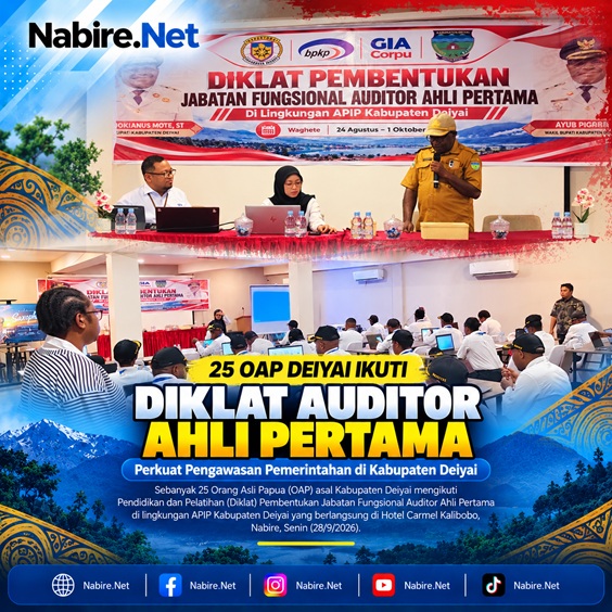 (25 OAP Deiyai Ikuti Diklat Auditor Ahli Pertama, Perkuat Pengawasan Pemerintahan)