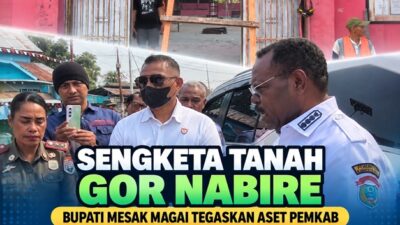 (Bupati Nabire Sebut Tanah GOR Kotalama Aset Pemkab, Sengketa dengan GKI Masuk Mediasi)