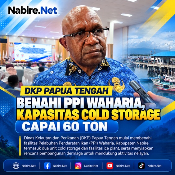 (DKP Papua Tengah Benahi PPI Waharia, Kapasitas Cold Storage Capai 60 Ton)